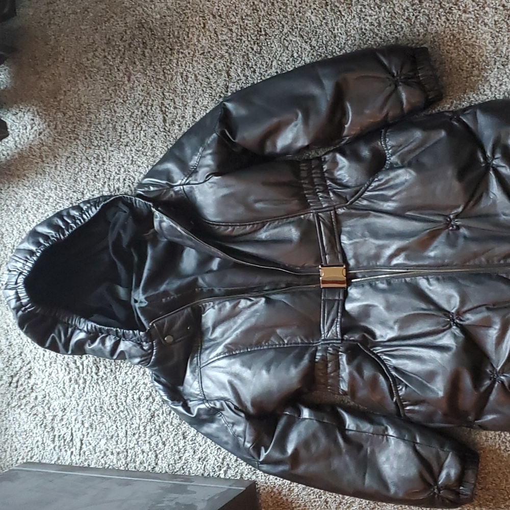 Black Leather Coat